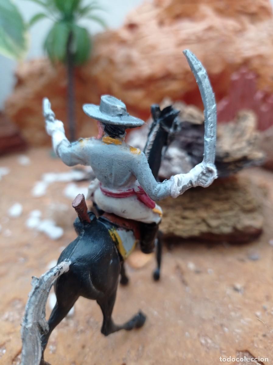 Figuras de goma y PVC: Soldado confederado con caballo de lafredo - Foto 3