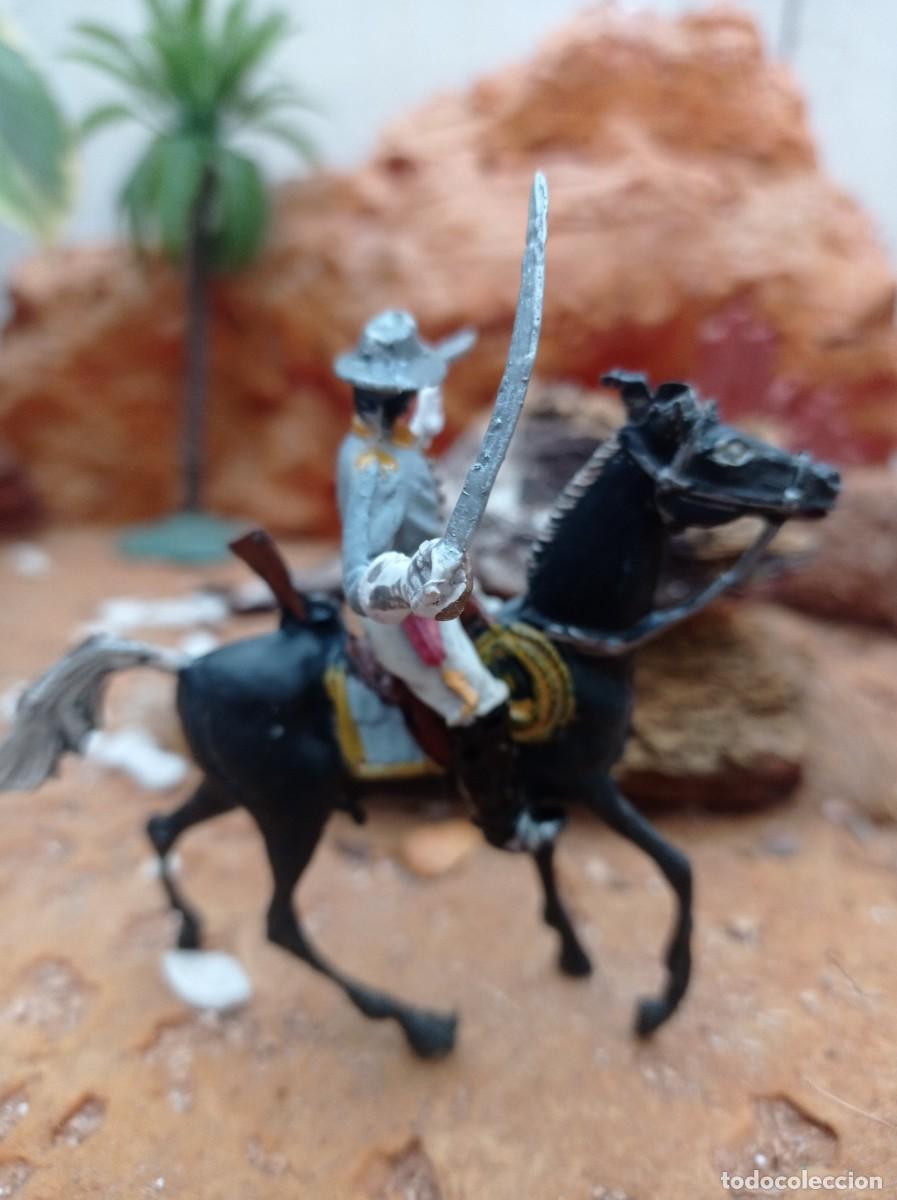 Figuras de goma y PVC: Soldado confederado con caballo de lafredo - Foto 4