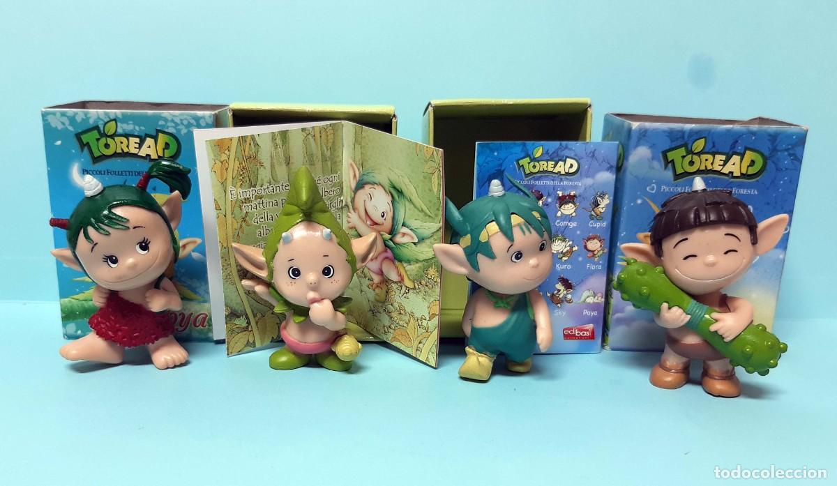 Figuras de Goma y PVC: LOTE 4 FIGURAS SERIE TOREAD - EDIBAS + 2 CAJAS CON CATALOGO Y PEQUE&Ntilde;O COMIC