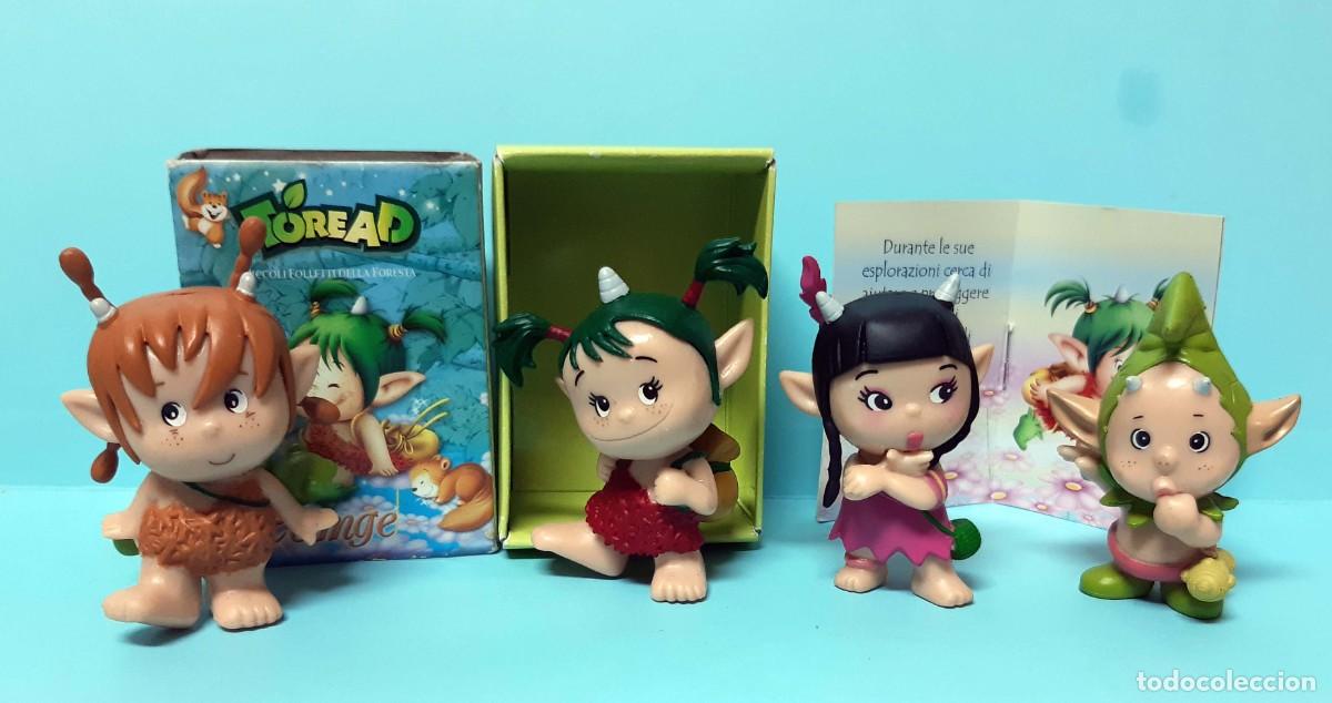 Figuras de Goma y PVC: LOTE 4 FIGURAS SERIE TOREAD - EDIBAS + 1 CAJA CON CATALOGO Y PEQUE&Ntilde;O COMIC