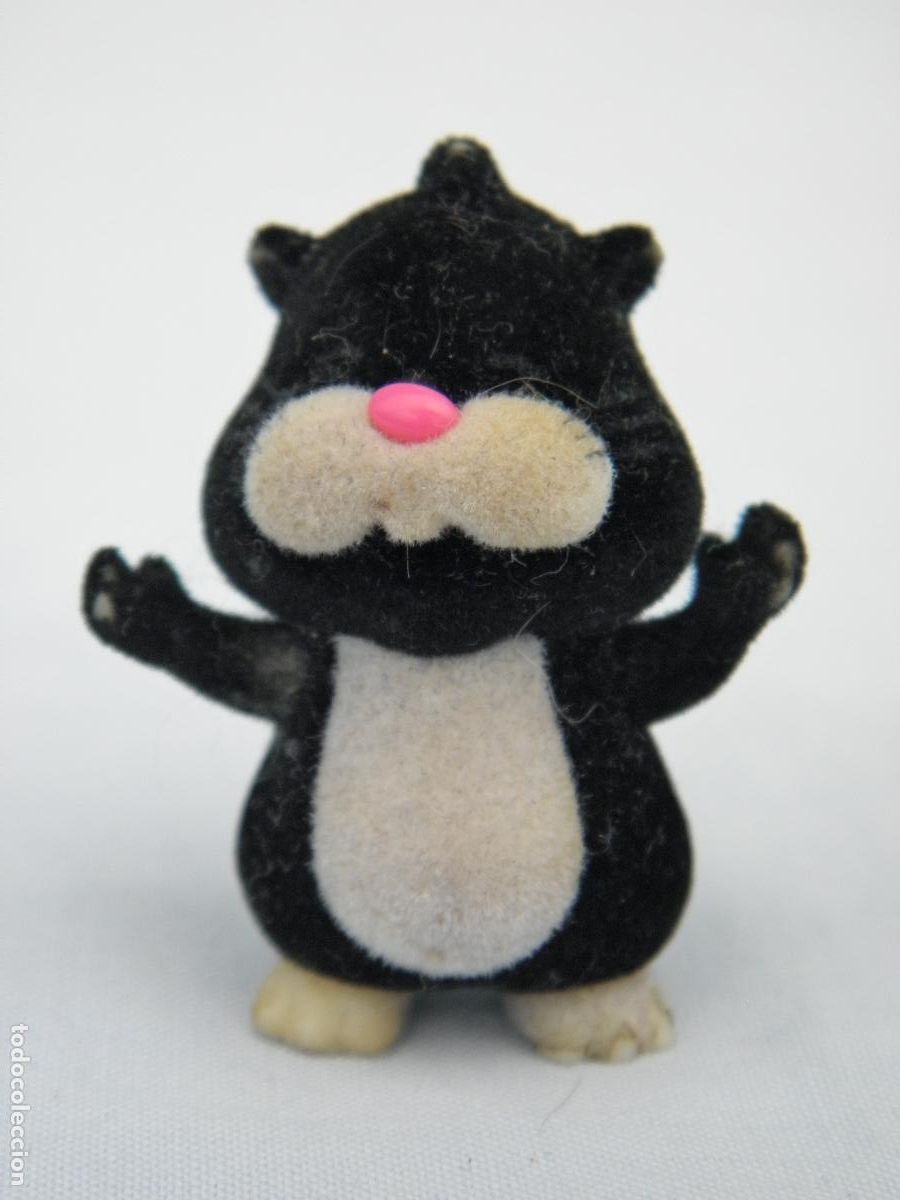 Figuras de Goma y PVC: Antigua figura aterciopelada h&aacute;mster Winkie de la colecci&oacute;n Zhu Zhu Minis