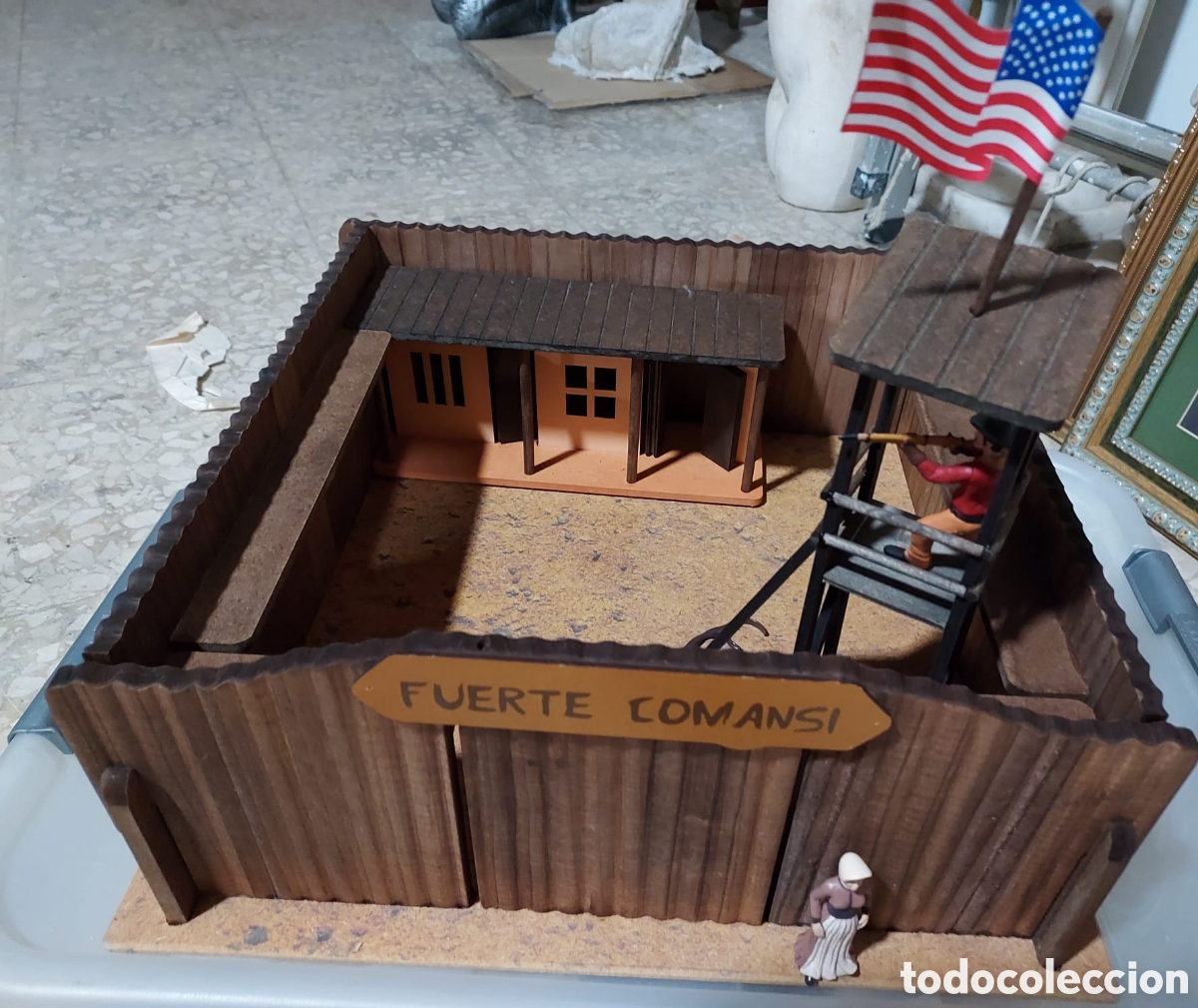 Figuras de goma y PVC: Fuerte comanchi con caja - Foto 6