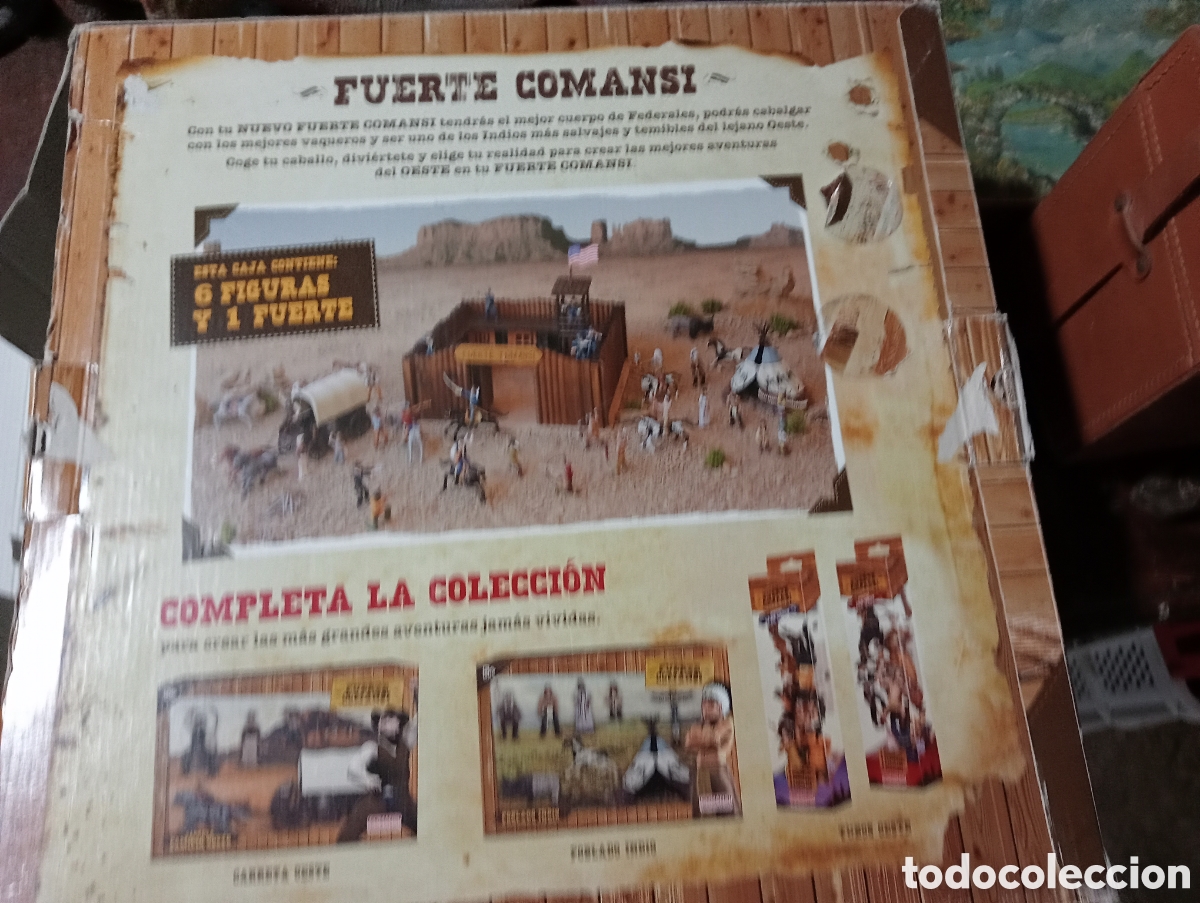 Figuras de goma y PVC: Fuerte comanchi con caja - Foto 1
