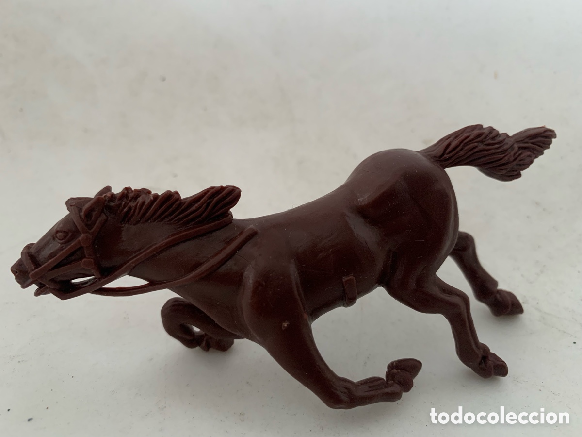 Figuras de goma y PVC: Figura caballo pl&aacute;stico 6 cm - Foto 1