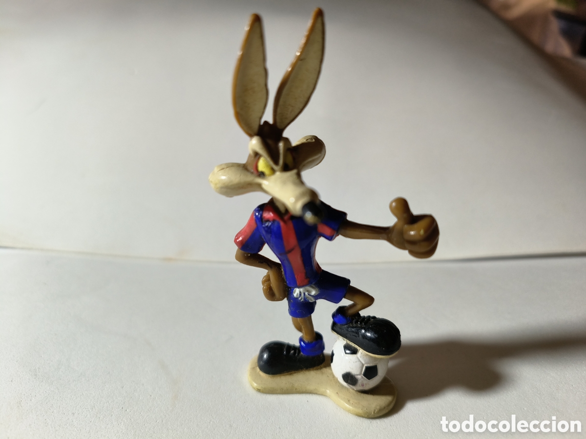 Figuras de goma y PVC: Figura Coyote Bar&ccedil;a 1996 - Foto 4