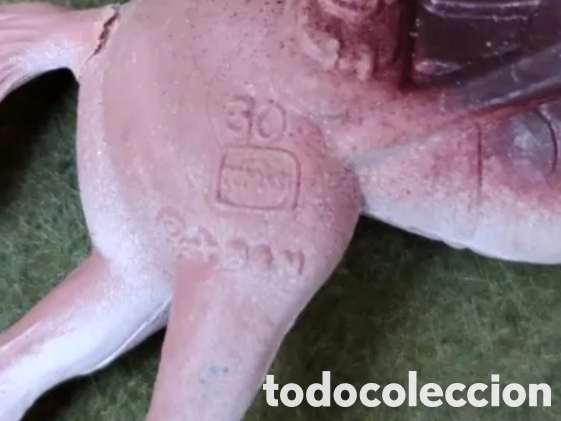 Figuras de goma y PVC: Comansi caballos 3a &eacute;poca Lote 5 indios vaqueros - Foto 4