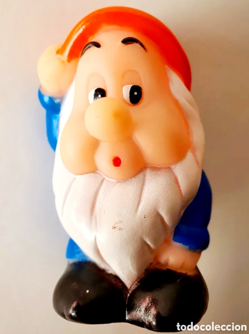 Figuras de Goma y PVC: ENANITO DORMIL&Oacute;N DE BLANCANIEVES ORIGINAL A&Ntilde;OS 80