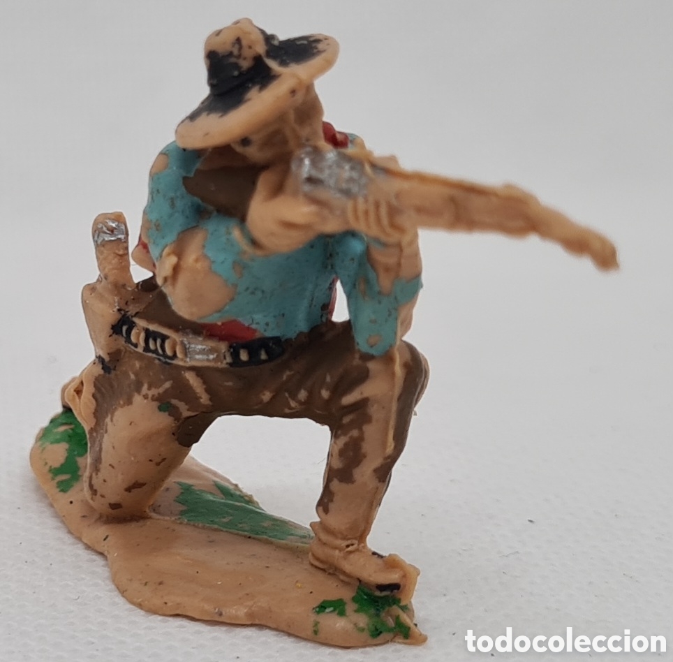 Figuras de goma y PVC: FIGURA COWBOY REF 58 PLASTICO REAMSA - Foto 2