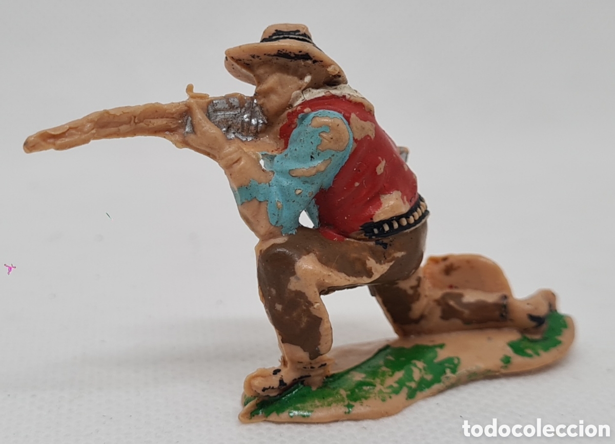Figuras de goma y PVC: FIGURA COWBOY REF 58 PLASTICO REAMSA - Foto 3