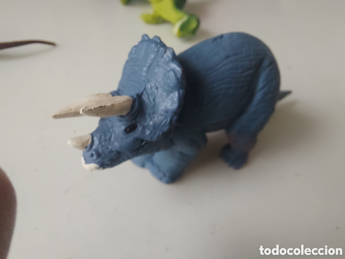 Figuras de goma y PVC: 6 DINOSAURIOS YOLANDA 1990 - Foto 2