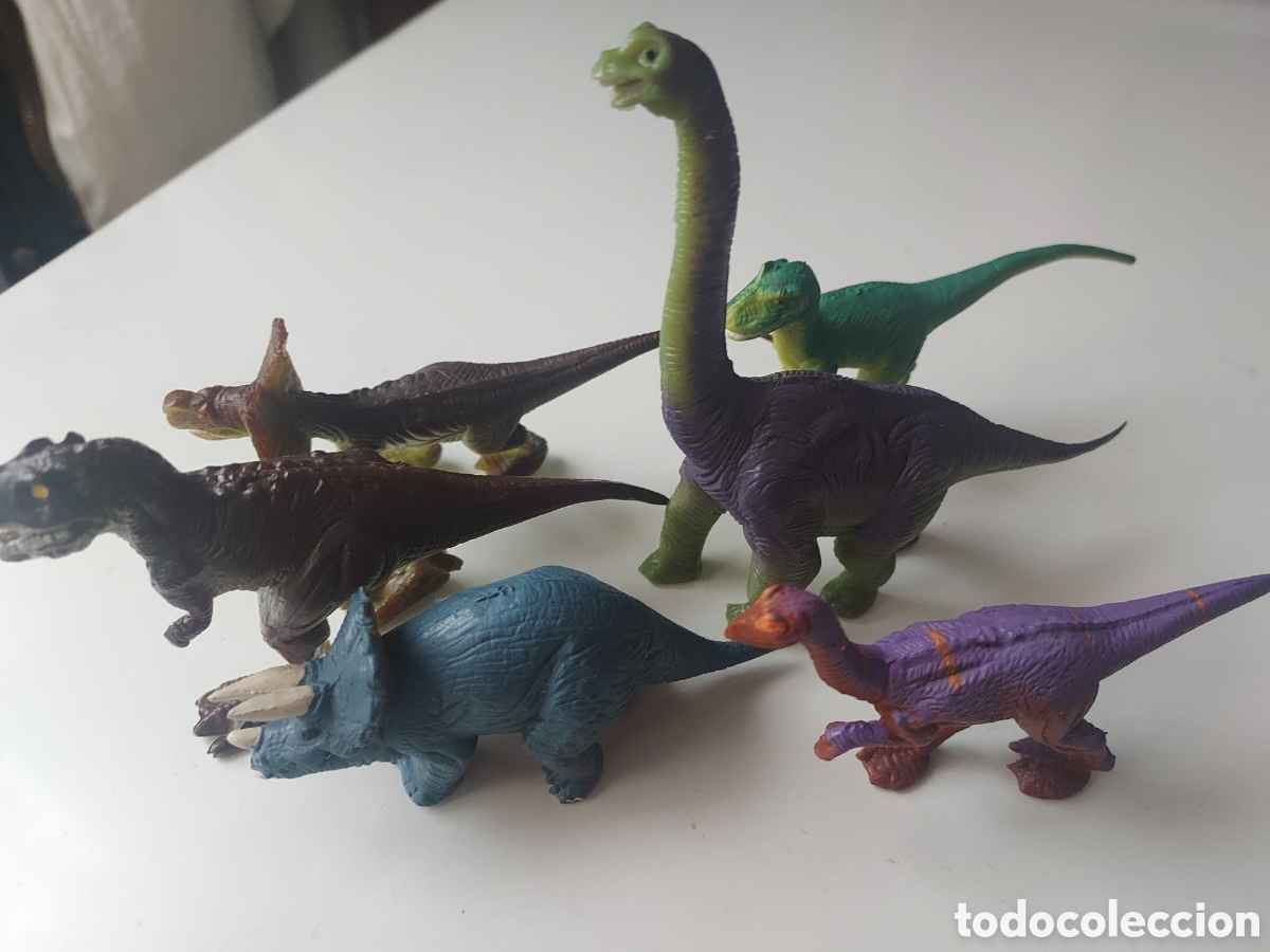 Figuras de goma y PVC: 6 DINOSAURIOS YOLANDA 1990 - Foto 8