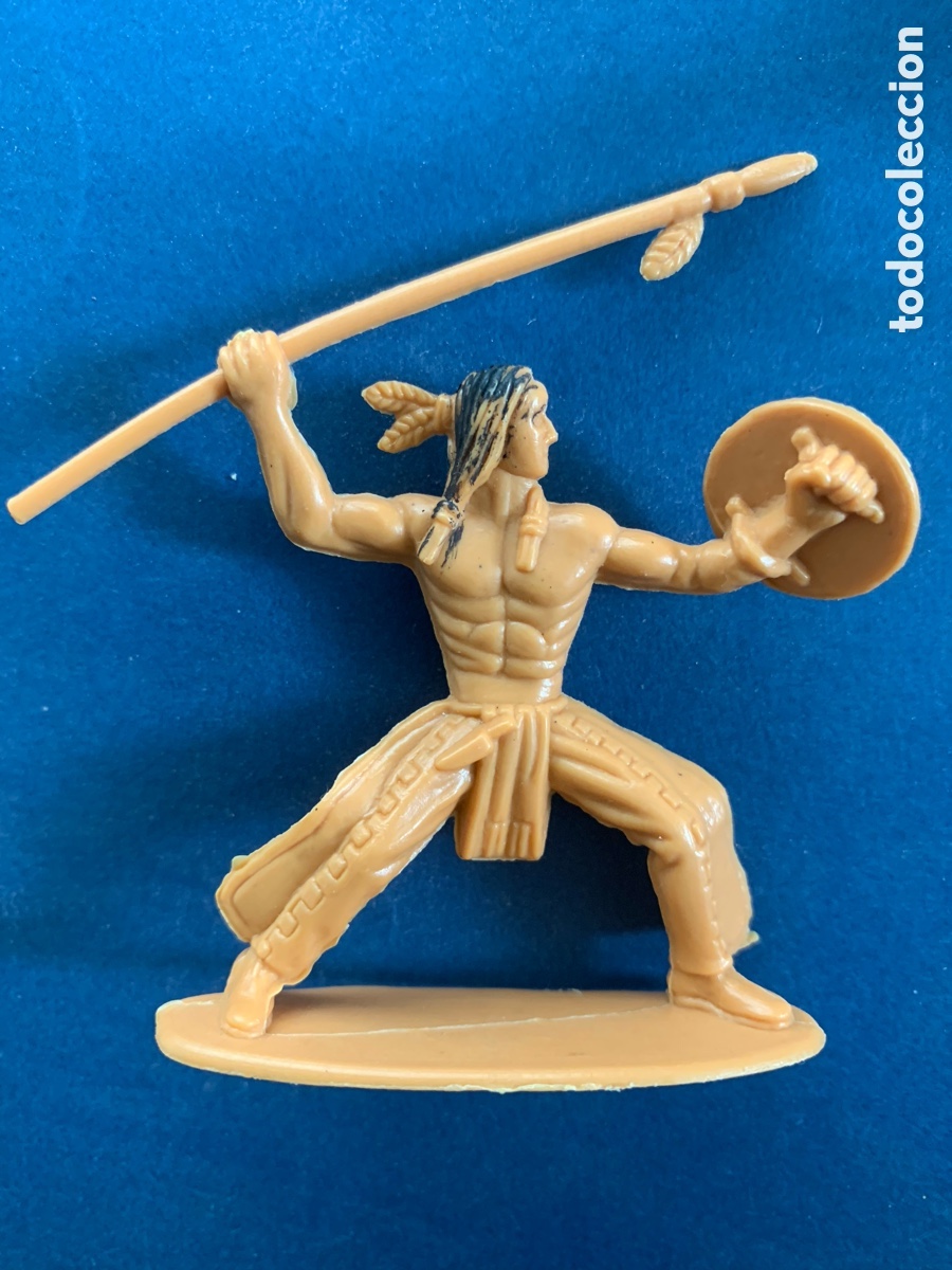 Figuras de goma y PVC: Indio pl&aacute;stico 6 cm airfix - Foto 1