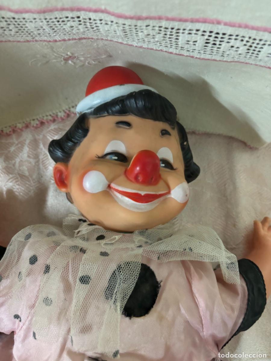Figuras de goma y PVC: Antiguo mu&ntilde;eco payaso - Foto 2