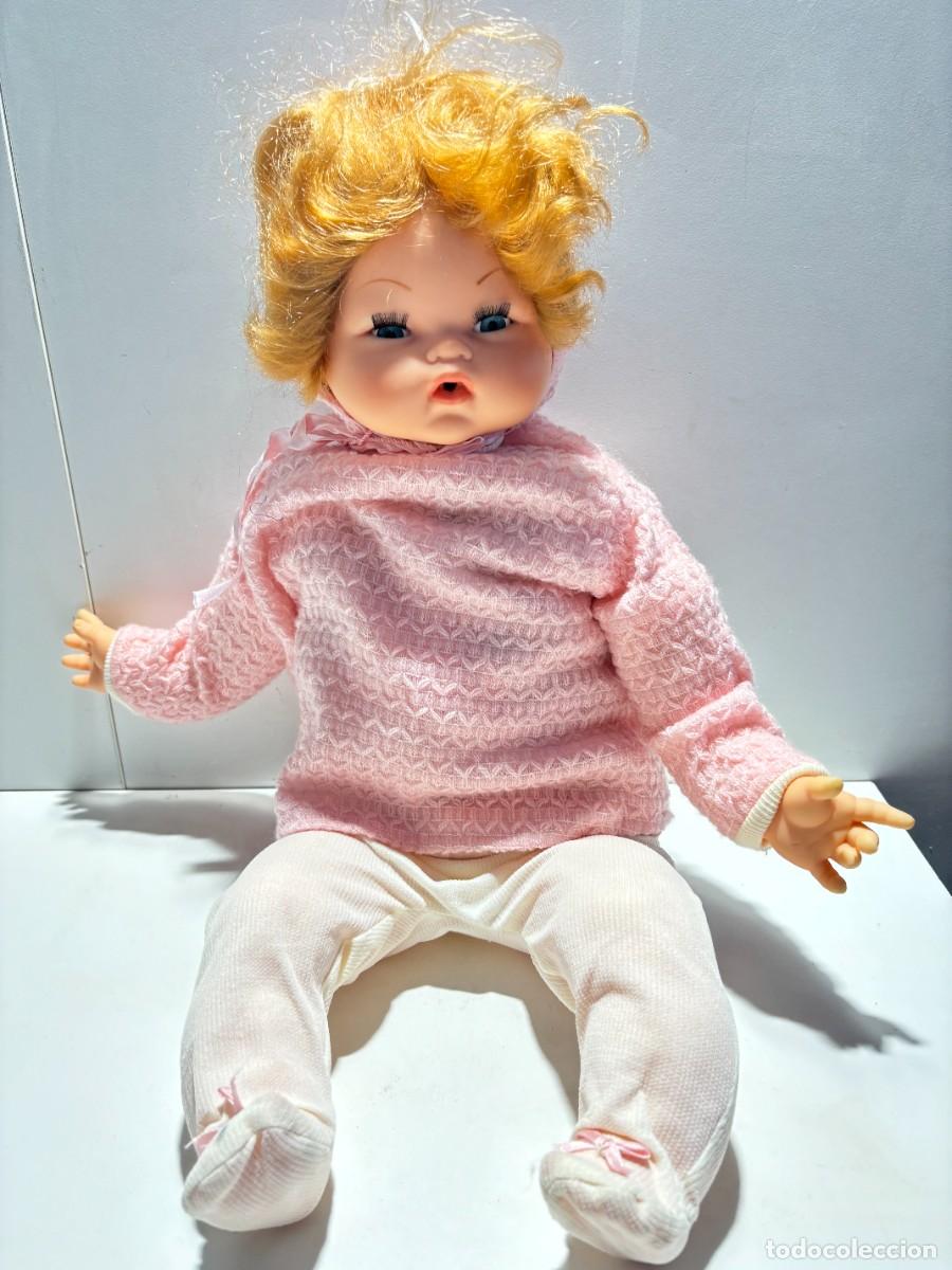 Figuras de Goma y PVC: MU&Ntilde;ECO BEBE ANTIGUO MUY GRANDE DE TELA Y GOMA