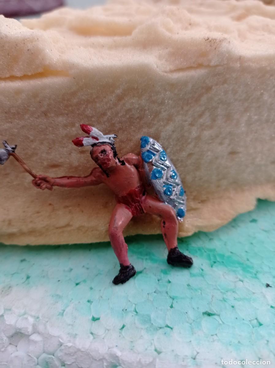 Figuras de goma y PVC: Indio con caballo de comansi - Foto 3