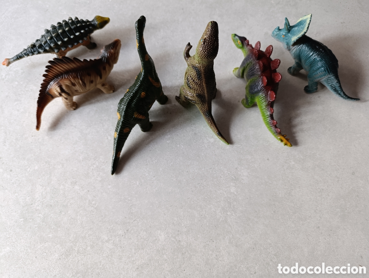 Figuras de goma y PVC: LOTE de 6 Dinosaurios - Foto 2