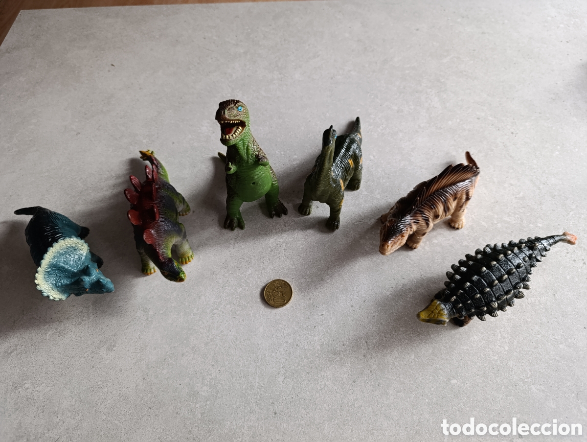 Figuras de goma y PVC: LOTE de 6 Dinosaurios - Foto 3