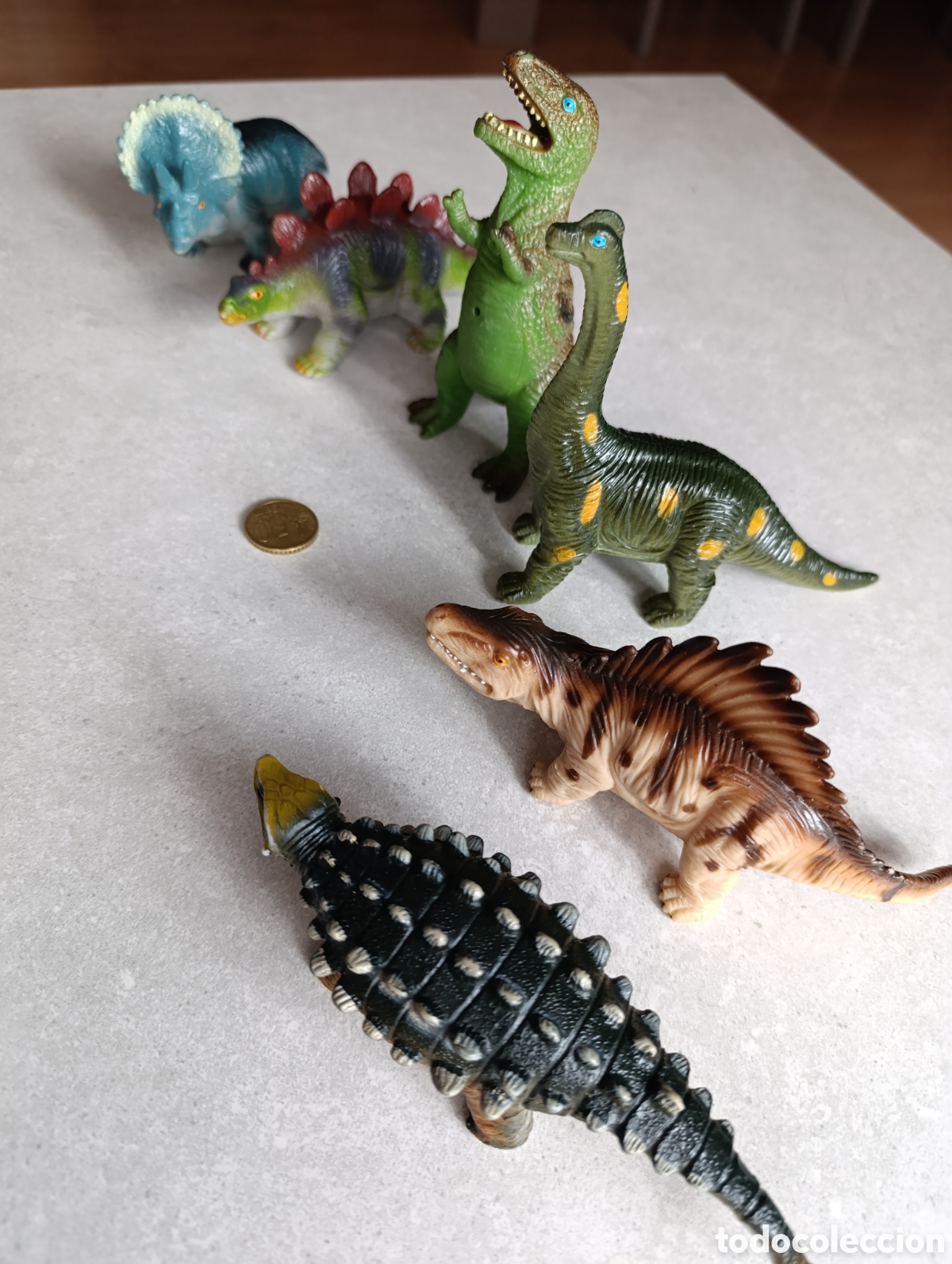 Figuras de goma y PVC: LOTE de 6 Dinosaurios - Foto 4