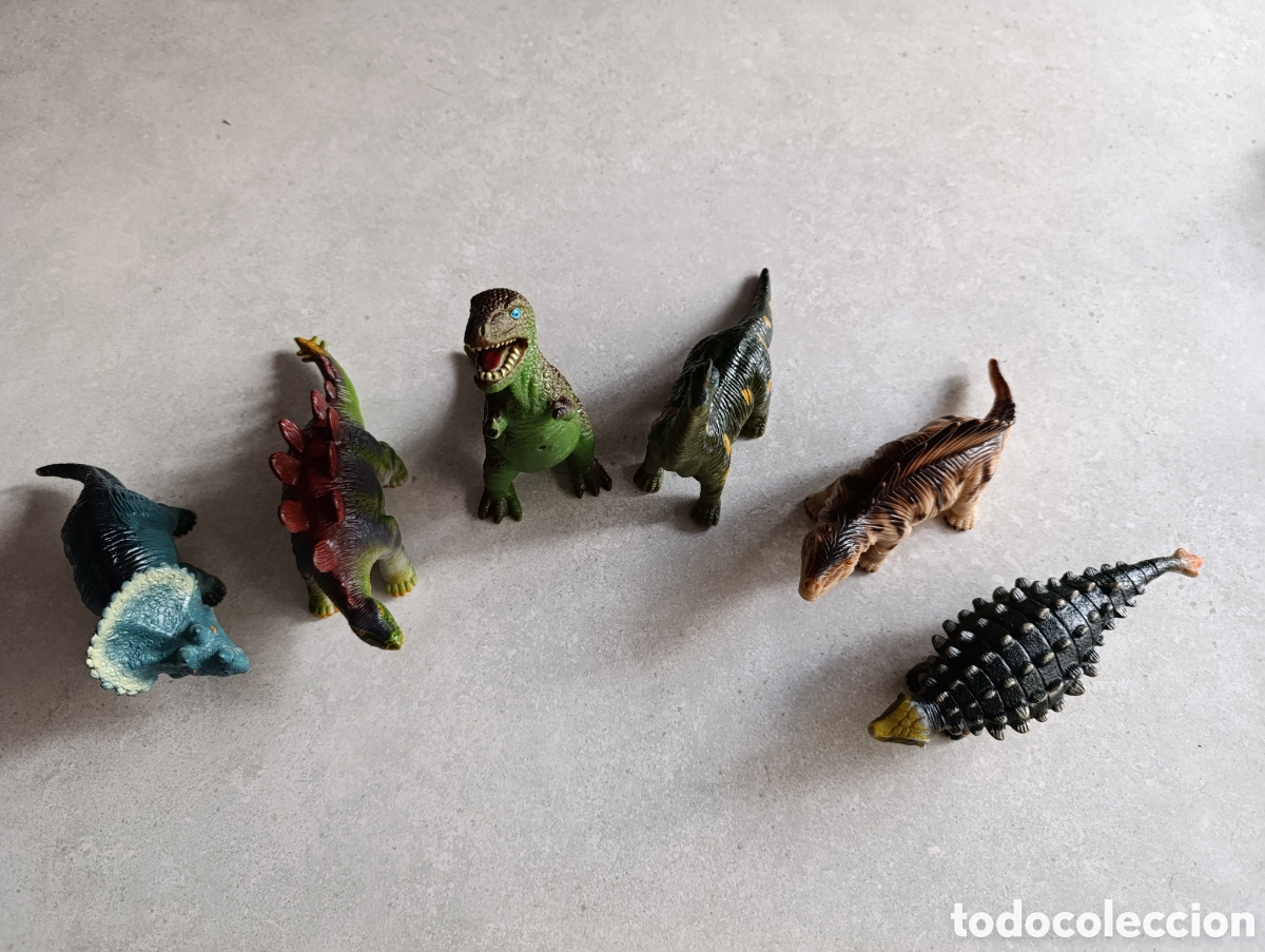Figuras de goma y PVC: LOTE de 6 Dinosaurios - Foto 5