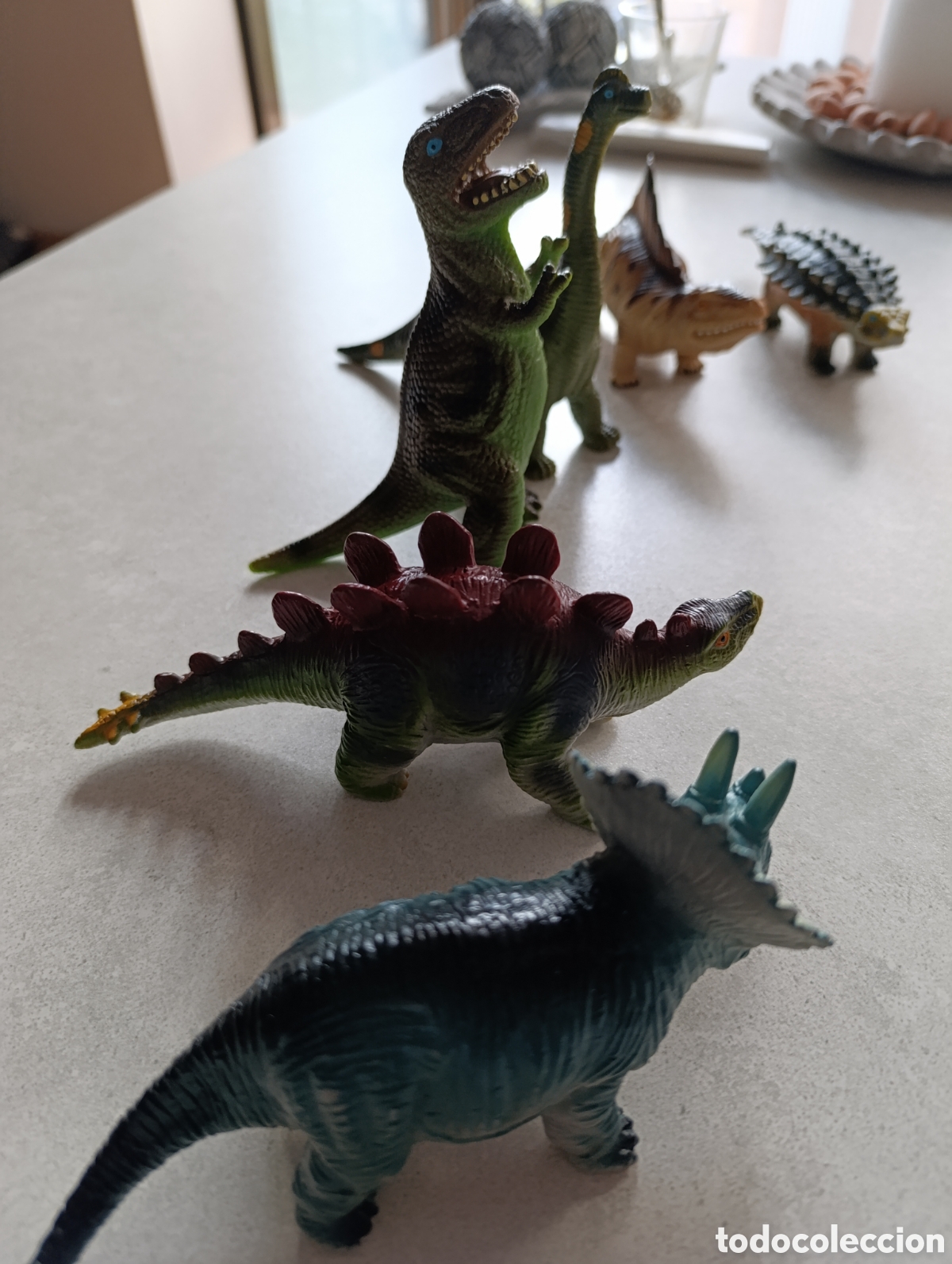 Figuras de goma y PVC: LOTE de 6 Dinosaurios - Foto 1