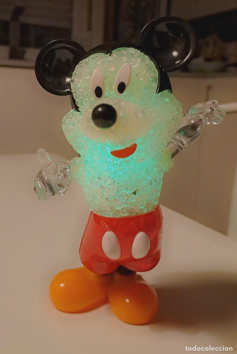 Figuras de goma y PVC: LAMPARA DE PLASTICO MICKEY MOUSE CON 4 LUCES INTERIORES - Foto 2