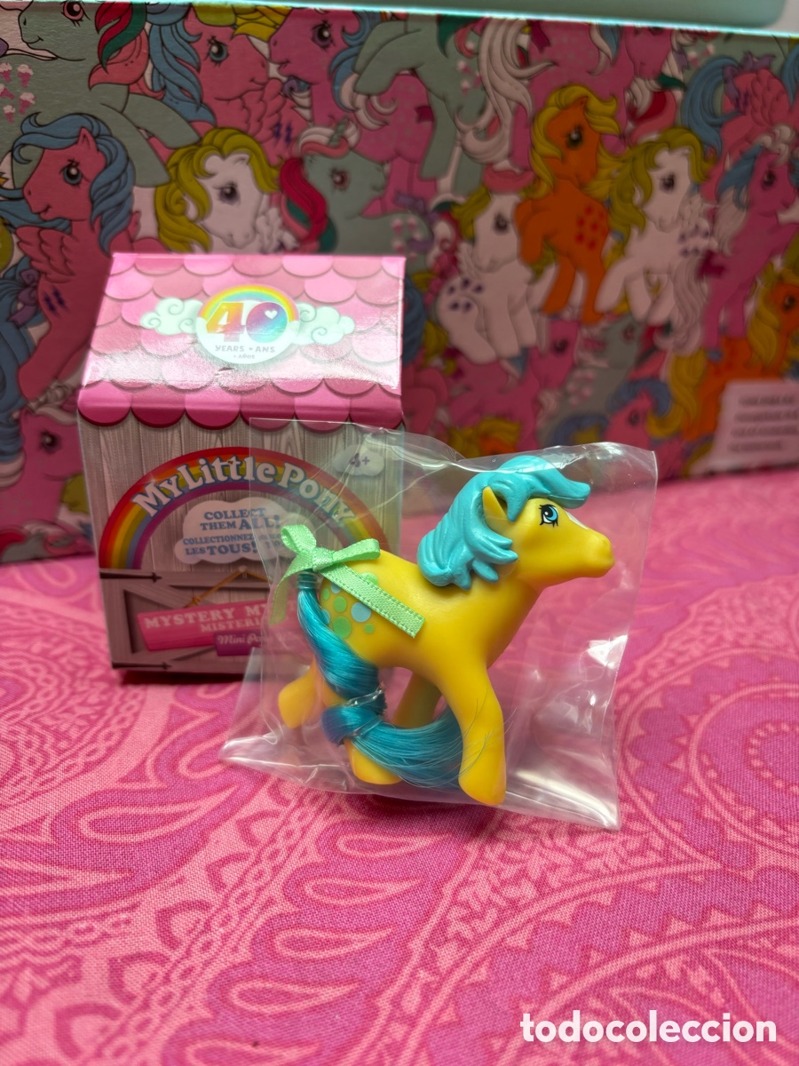 Figuras de Goma y PVC: My little peque&ntilde;o pony BUBBLES 40 aniversario mini figura