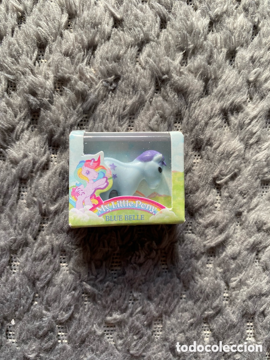 Figuras de Goma y PVC: My little peque&ntilde;o pony figurita BLUEBELLE G1 mini
