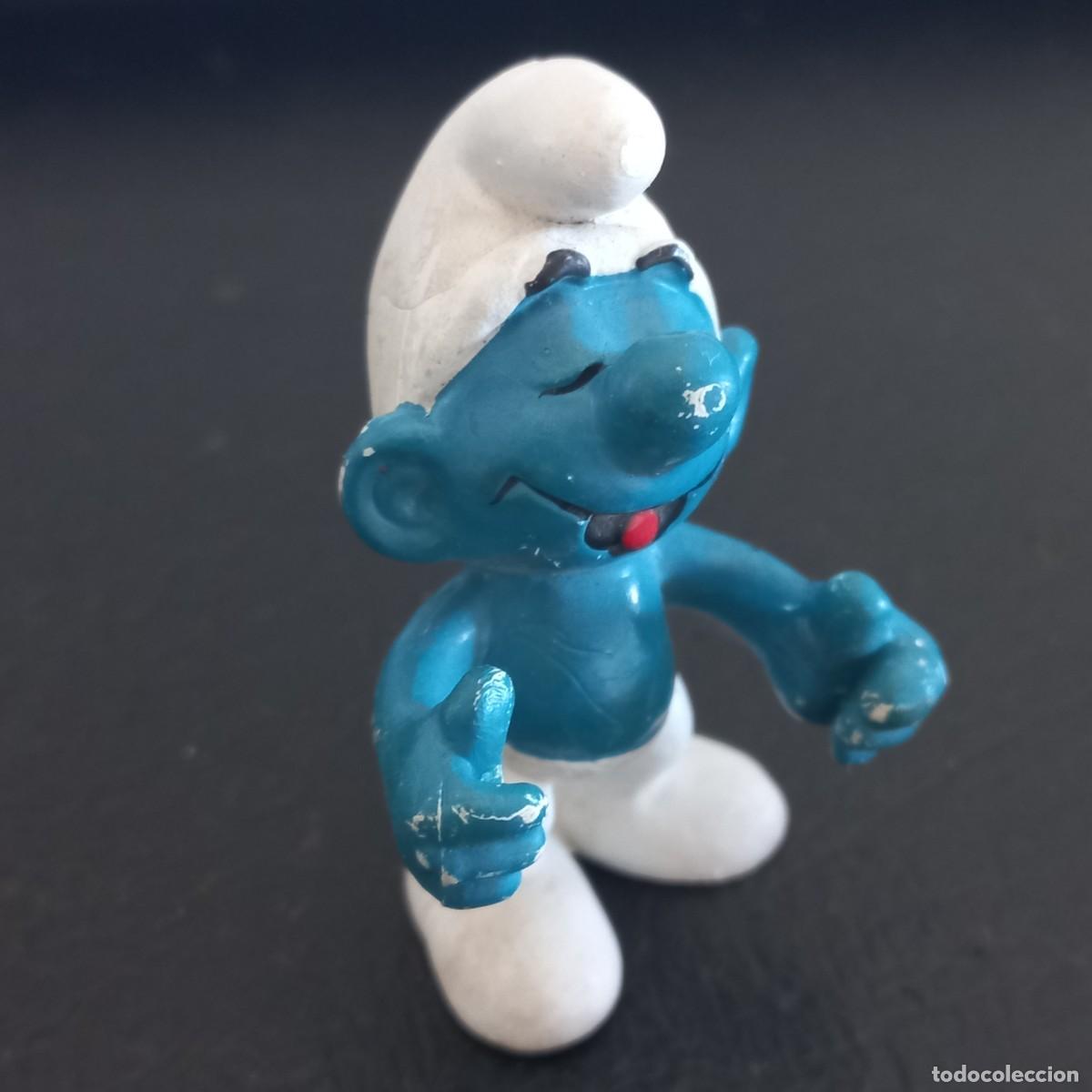 Figuras de goma y PVC: Pitufo con cetro BULLY PEYO . Made in Germany - Foto 1