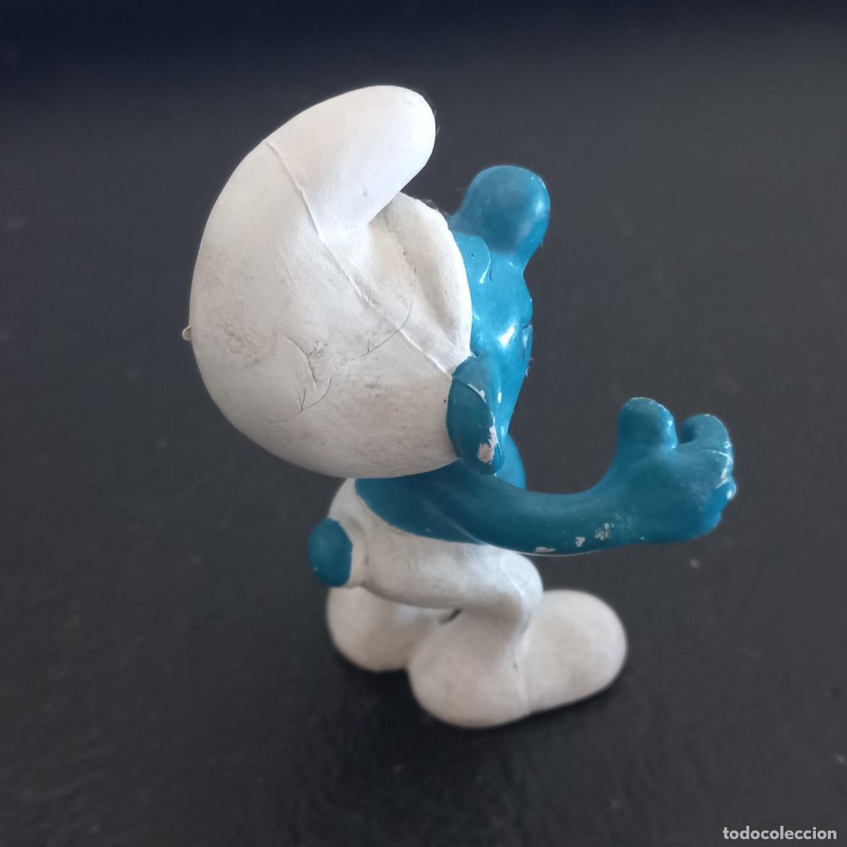 Figuras de goma y PVC: Pitufo con cetro BULLY PEYO . Made in Germany - Foto 2