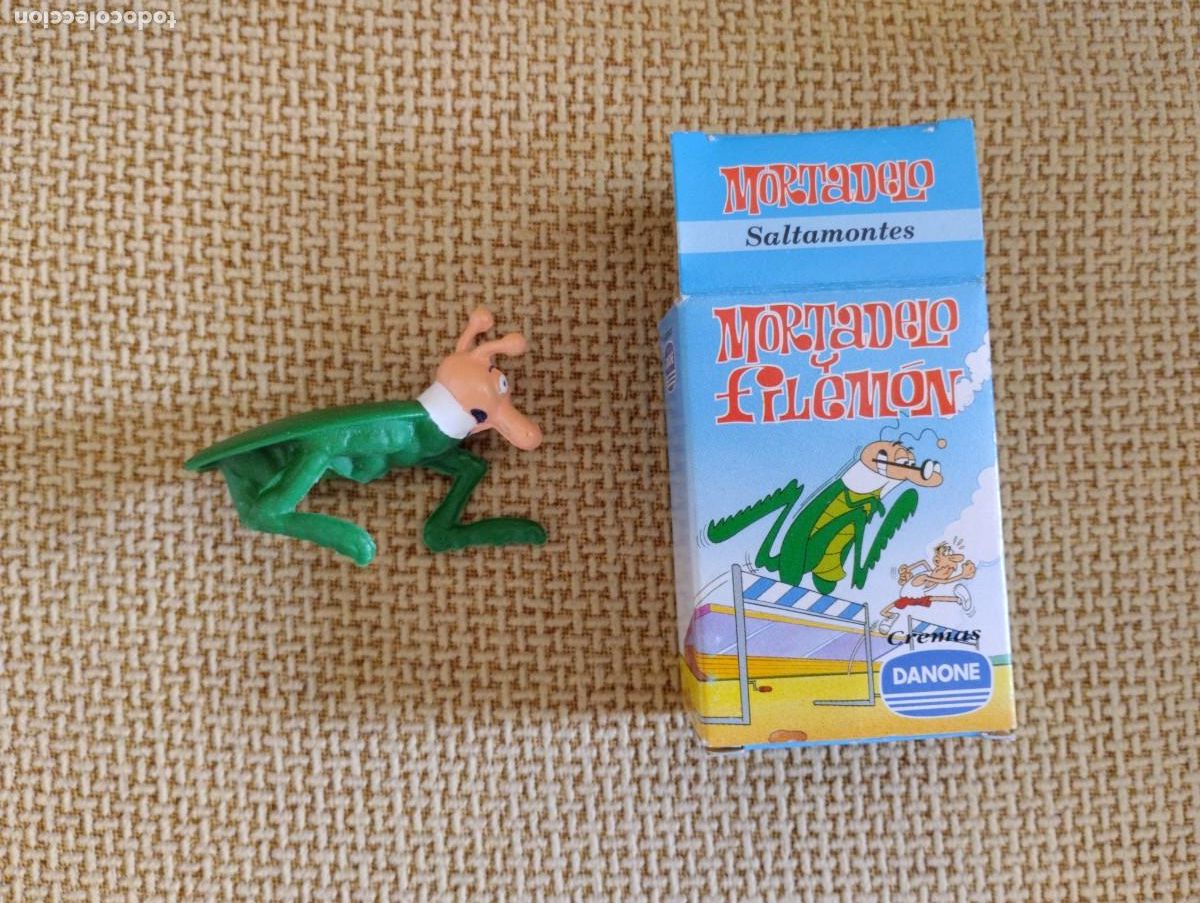 Figuras de goma y PVC: Mu&ntilde;eco Mortadelo y Filemon Cremas Danone - Foto 1