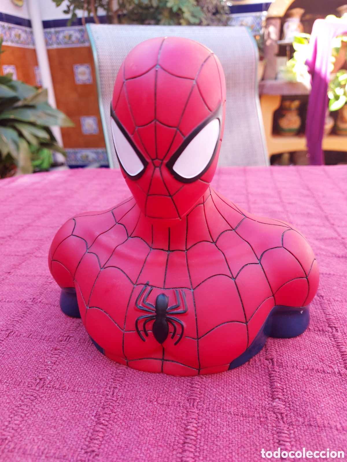 Figuras de goma y PVC: FIGURA HUCHA PVC SPIDERMAN MARVEL - Foto 1