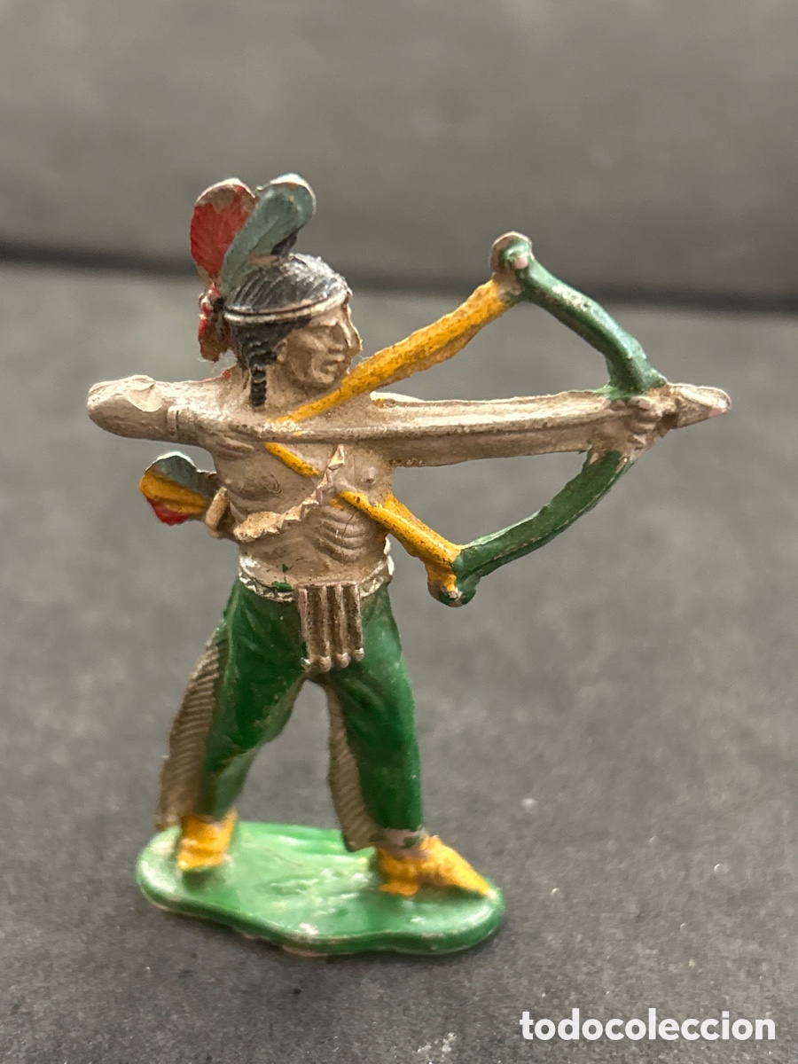 Figuras de goma y PVC: Teixido, Lote 5 figuras indios - Foto 4
