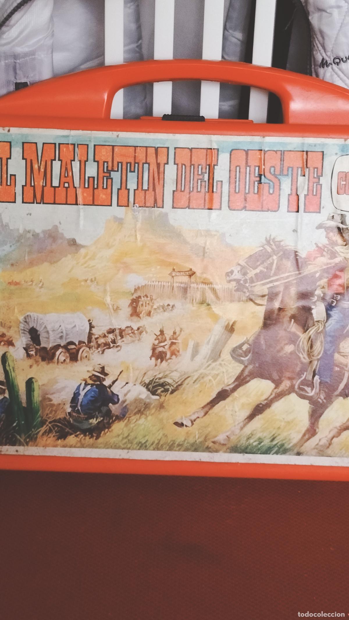 Figuras de goma y PVC: ANTIGUO MALETIN DEL OESTE DE COMANSI - Foto 4