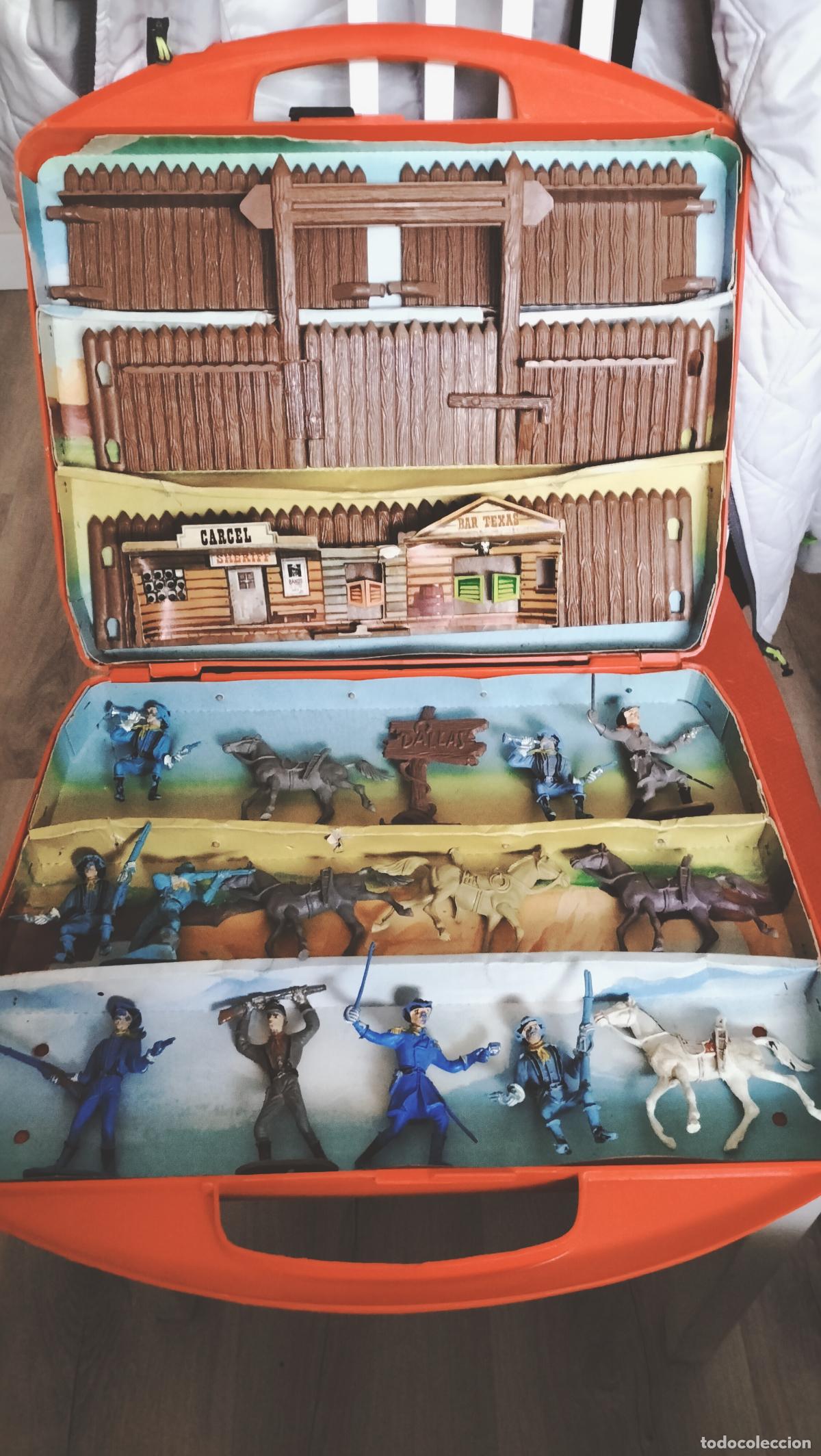 Figuras de goma y PVC: ANTIGUO MALETIN DEL OESTE DE COMANSI - Foto 6