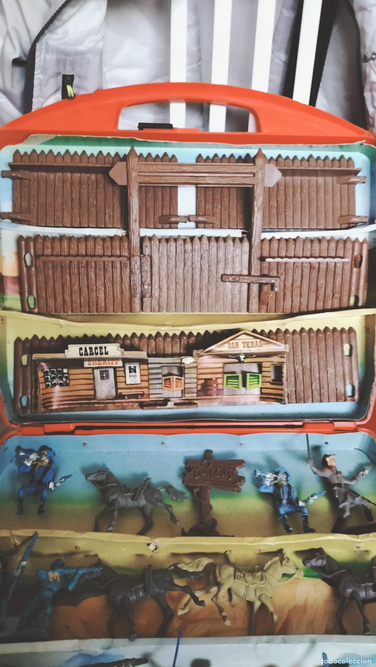 Figuras de goma y PVC: ANTIGUO MALETIN DEL OESTE DE COMANSI - Foto 7