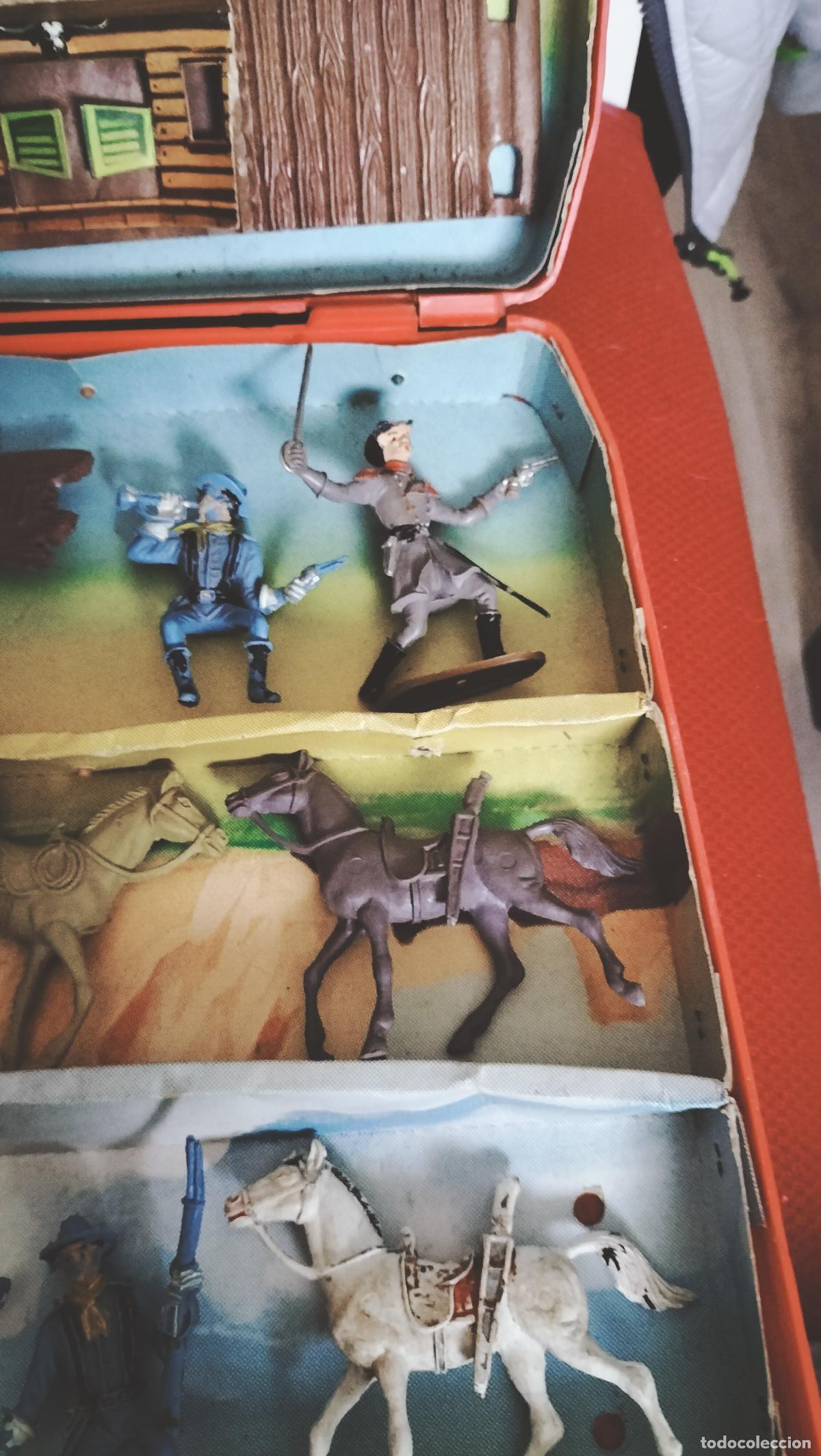 Figuras de goma y PVC: ANTIGUO MALETIN DEL OESTE DE COMANSI - Foto 11