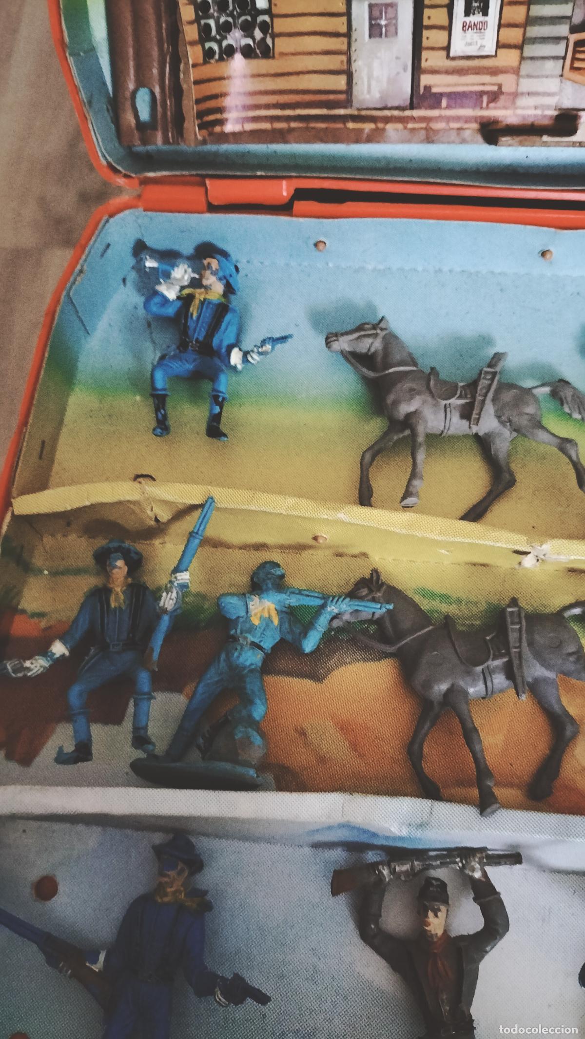 Figuras de goma y PVC: ANTIGUO MALETIN DEL OESTE DE COMANSI - Foto 13