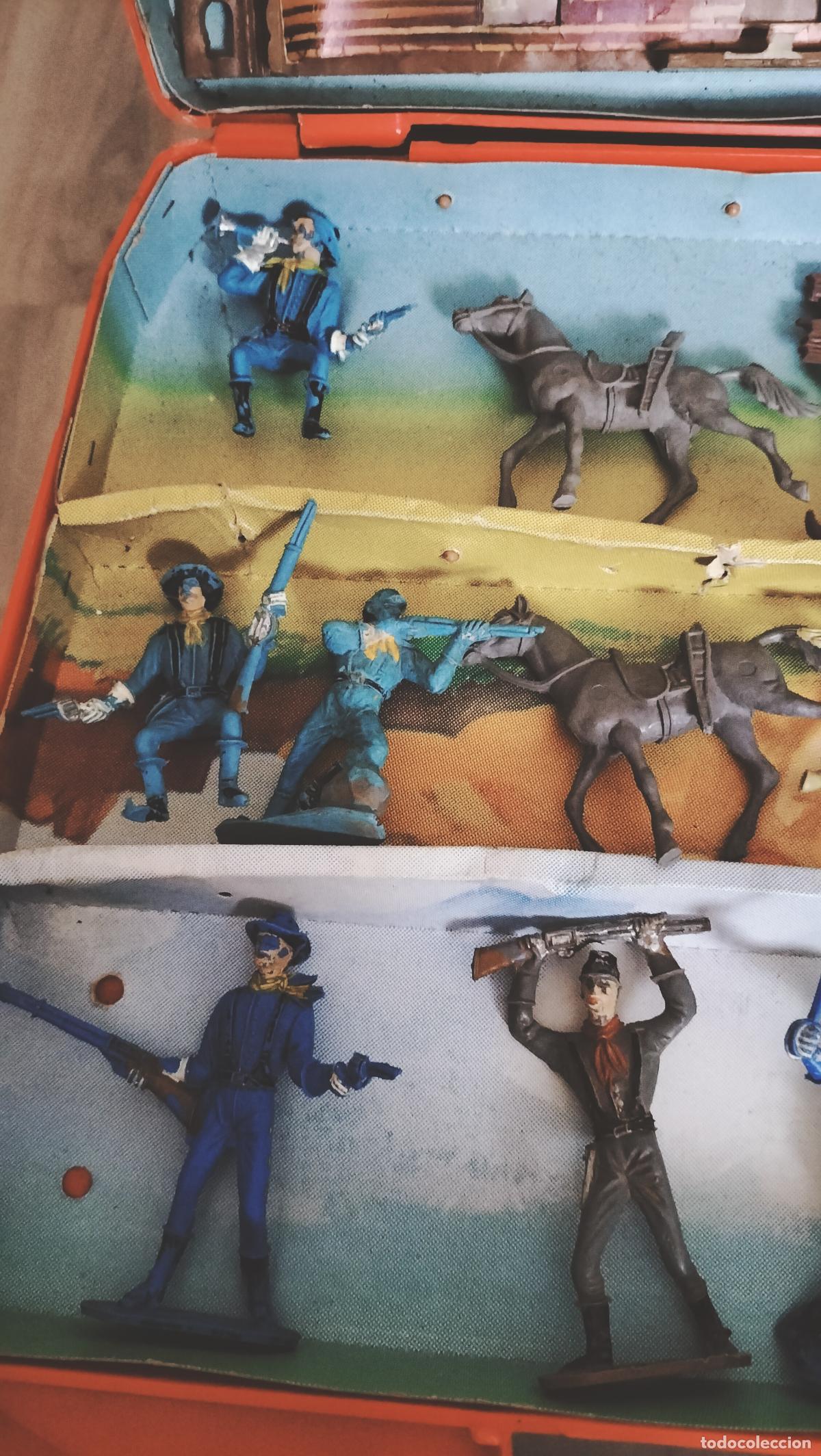Figuras de goma y PVC: ANTIGUO MALETIN DEL OESTE DE COMANSI - Foto 14
