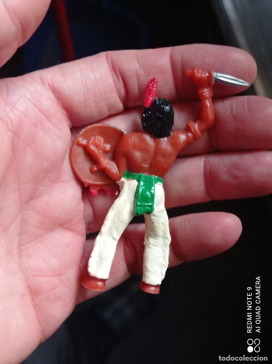 Figuras de goma y PVC: INDIO con pu&ntilde;al de COMANSI - Foto 2