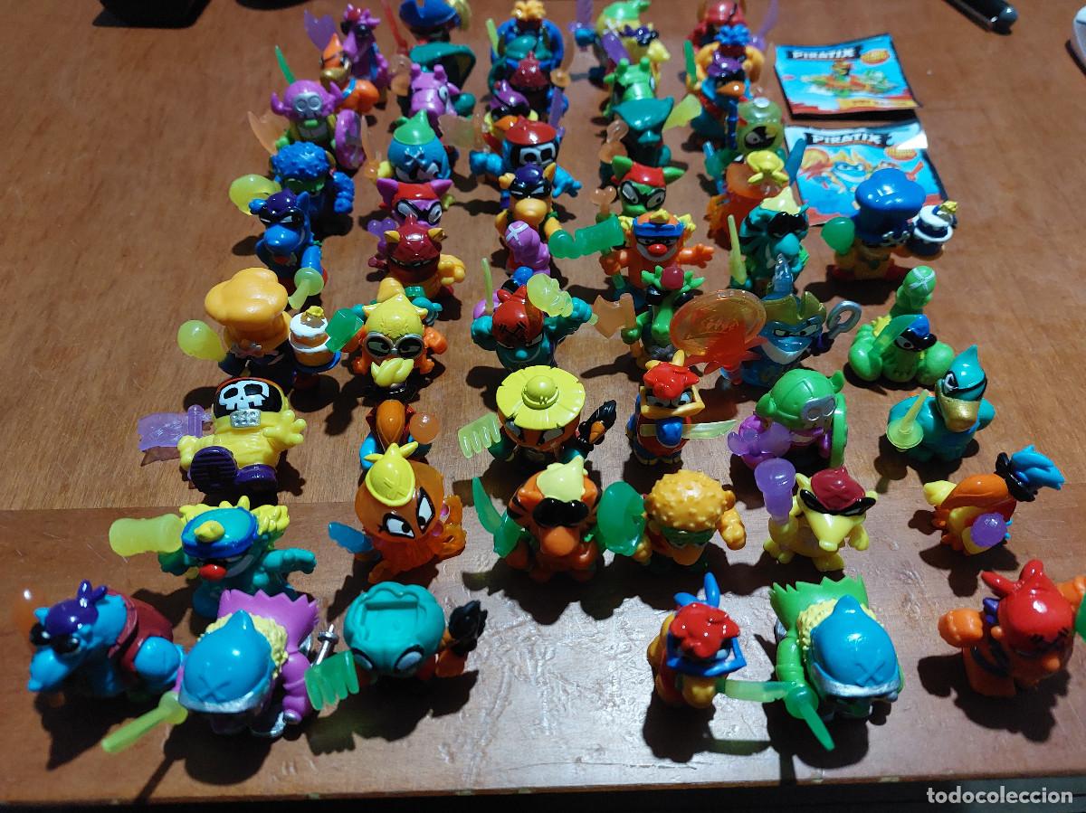 Figure di Gomma e PVC: 55 FIGURAS PIRATIX + TOY RANGER + CHECKLIST DESPLEGABLE. SIN USO. COMO NUEVAS. DIFERENTES. B-5