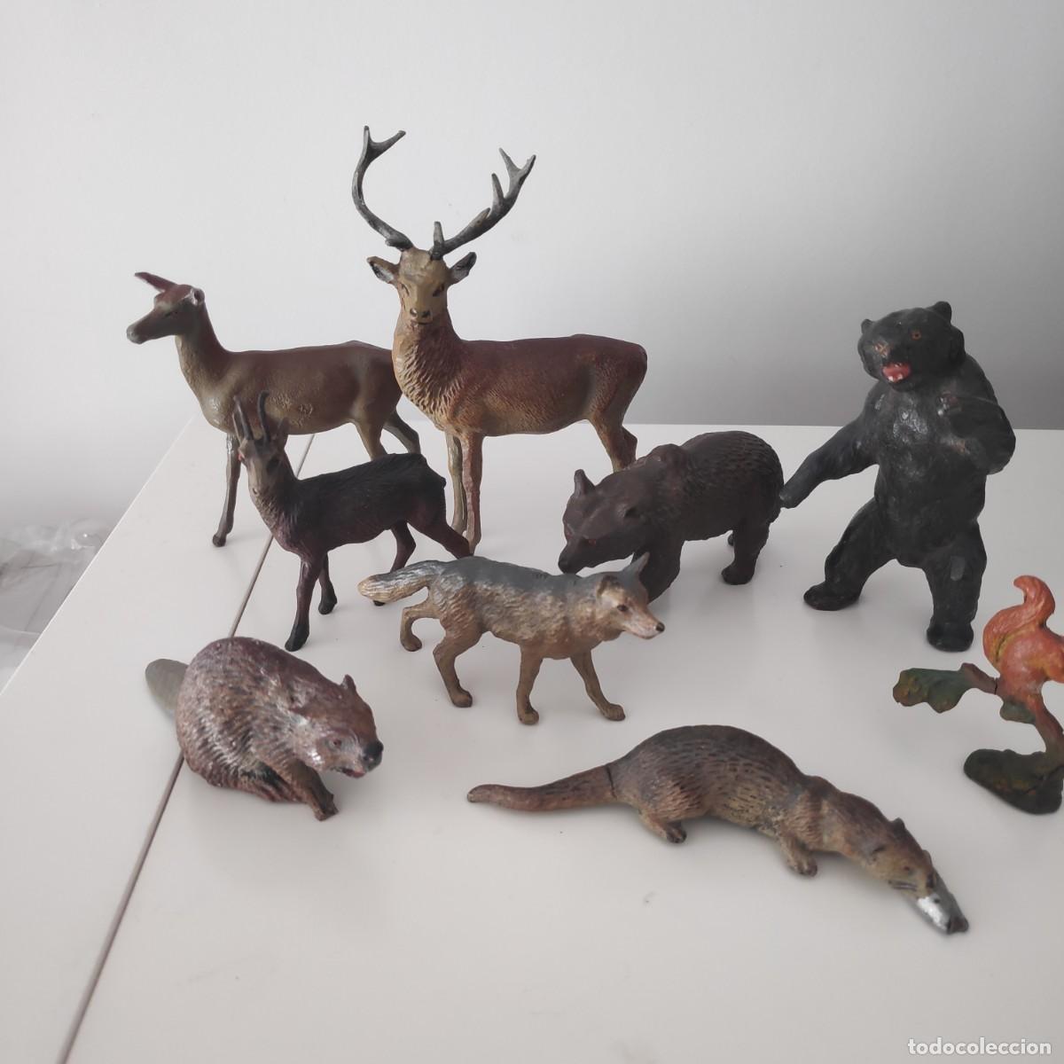 Figuras de goma y PVC: Animales de bosque Lineol compatibles con Elastolin, Comansi, etc - Foto 2
