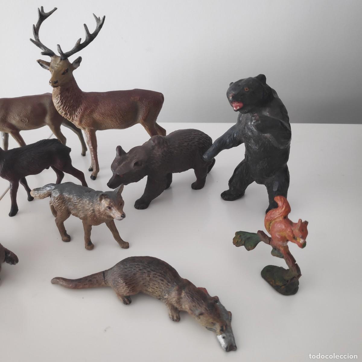Figuras de goma y PVC: Animales de bosque Lineol compatibles con Elastolin, Comansi, etc - Foto 3