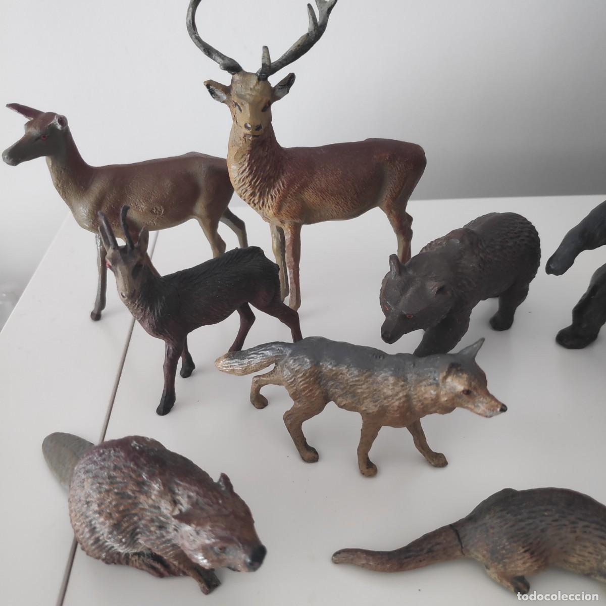 Figuras de goma y PVC: Animales de bosque Lineol compatibles con Elastolin, Comansi, etc - Foto 4