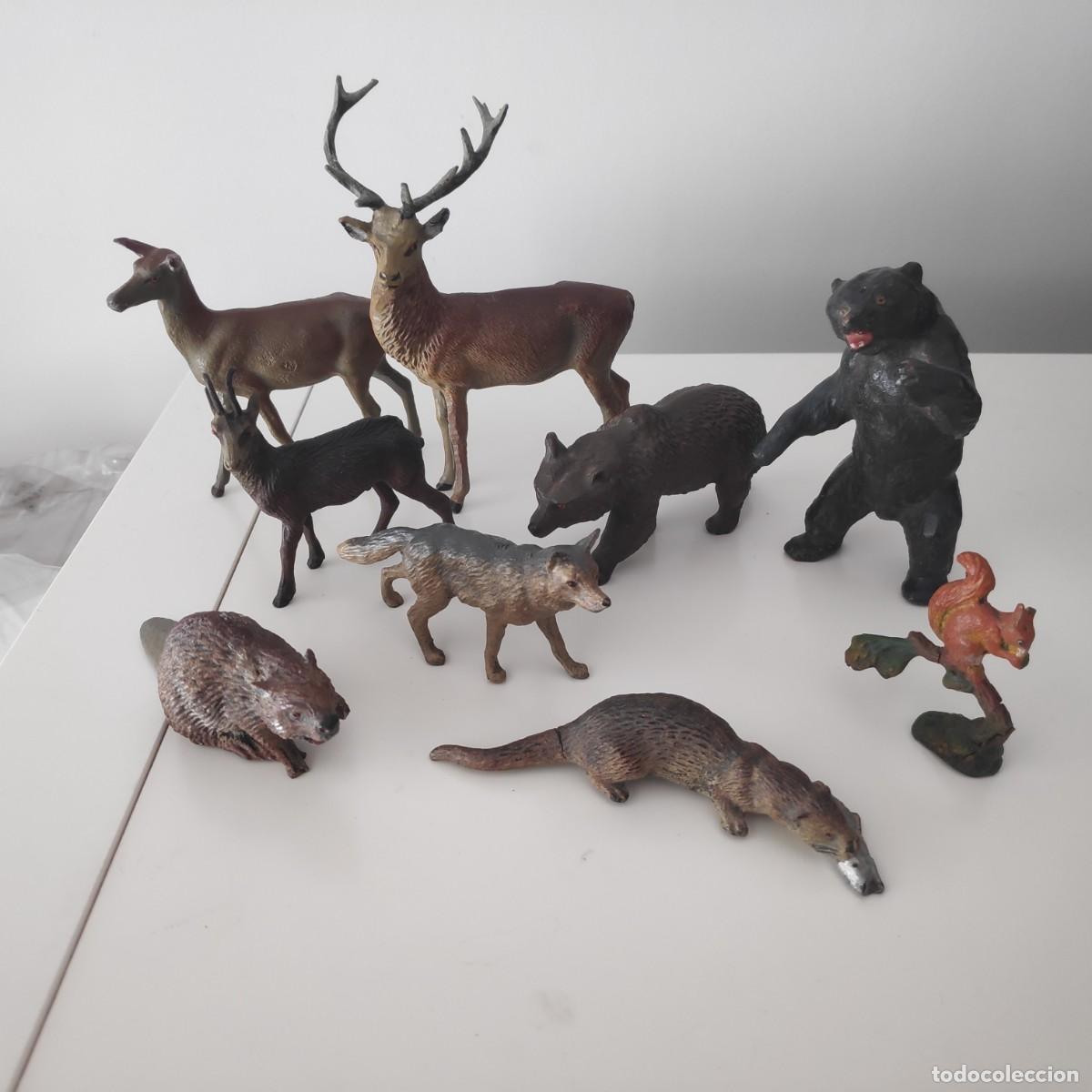 Figuras de goma y PVC: Animales de bosque Lineol compatibles con Elastolin, Comansi, etc - Foto 5