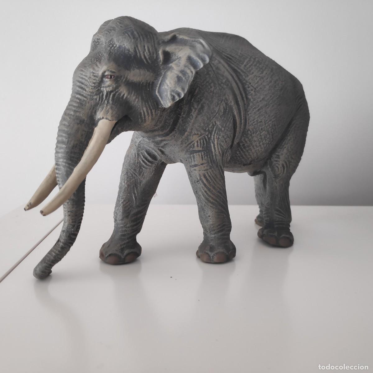 Figuras de goma y PVC: Elefante indio Lineol 1940 - Foto 2