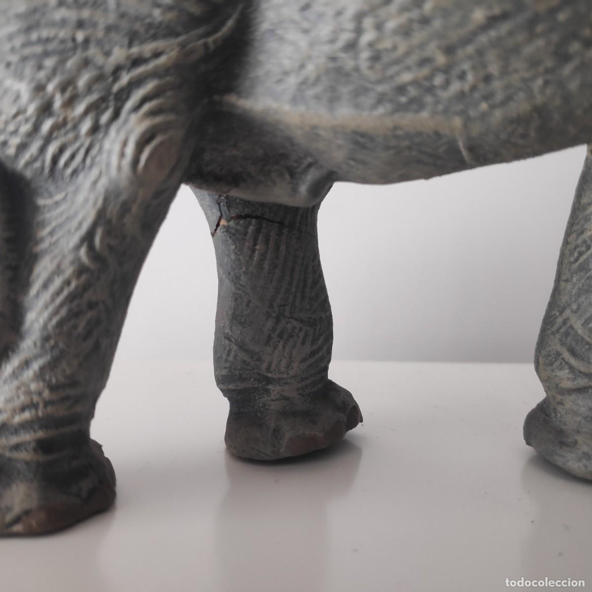 Figuras de goma y PVC: Elefante indio Lineol 1940 - Foto 7