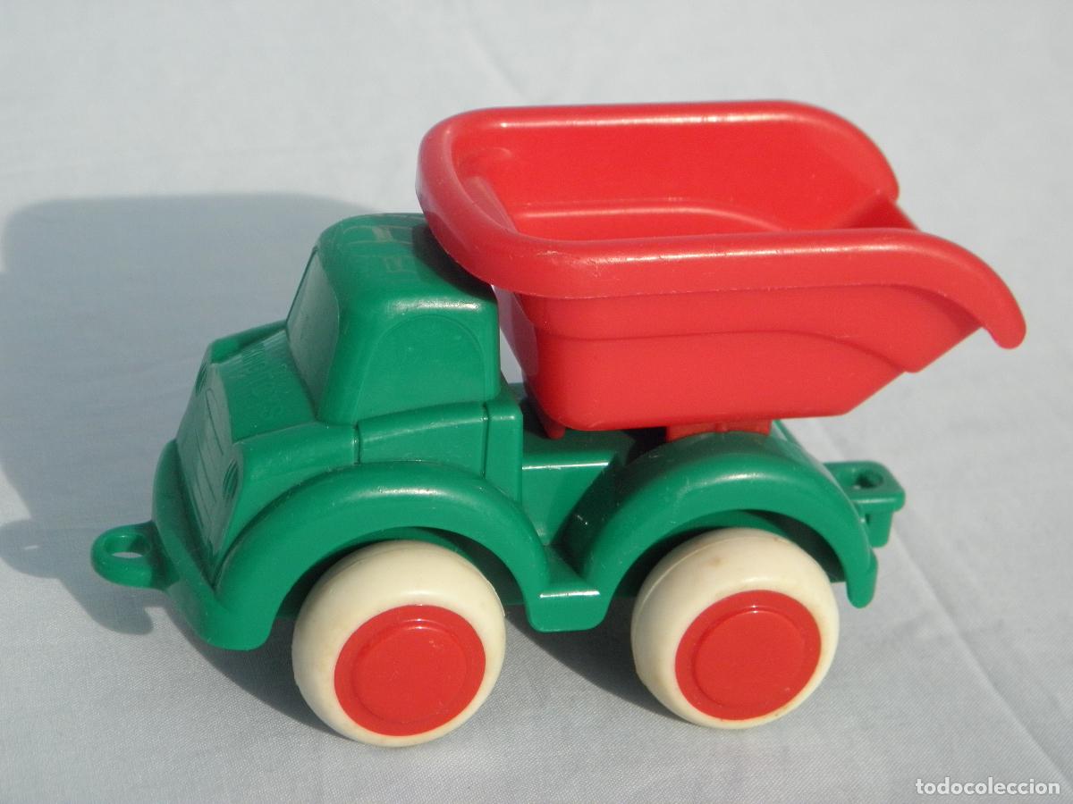 Figuras de Goma y PVC: Antiguo cami&oacute;n volquete de Viking Toys