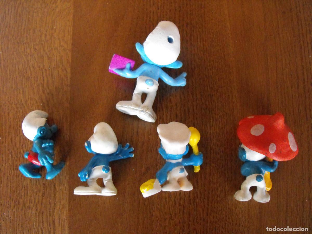 Figuras de goma y PVC: Lote de figuras de PITUFOS de PEYO. - Foto 3