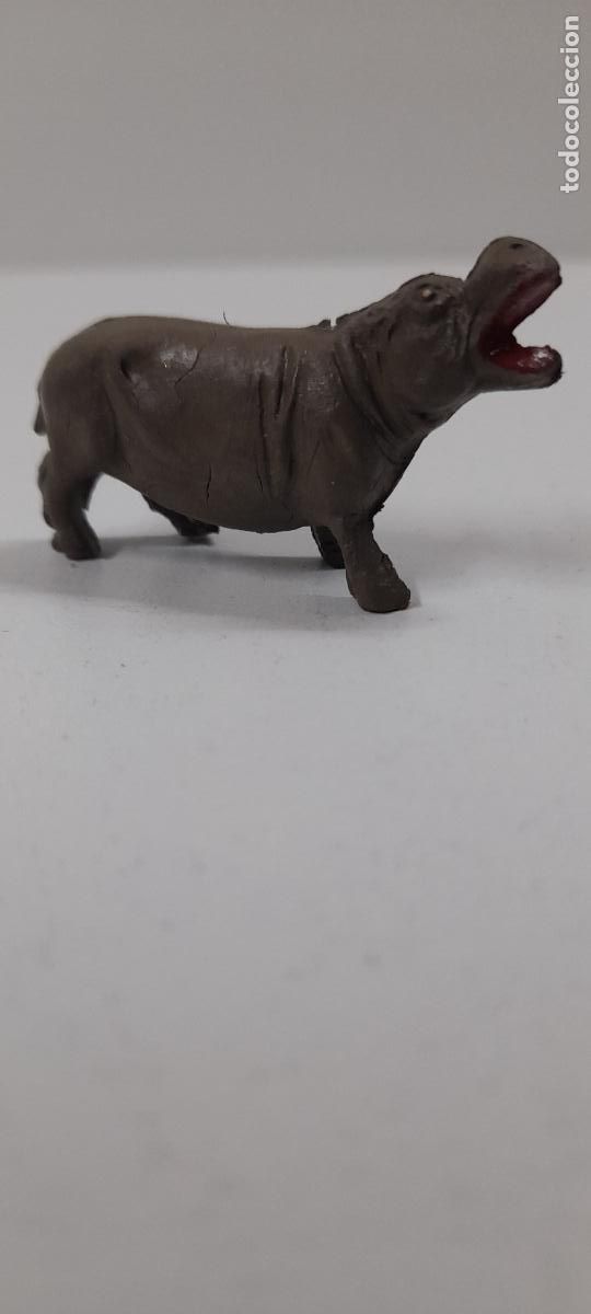 Figuras de Goma y PVC: HIPOPOTAMO . REALIZADO POR LAVASOL . A&Ntilde;OS 50 EN GOMA . ALTURA 2,7 CM