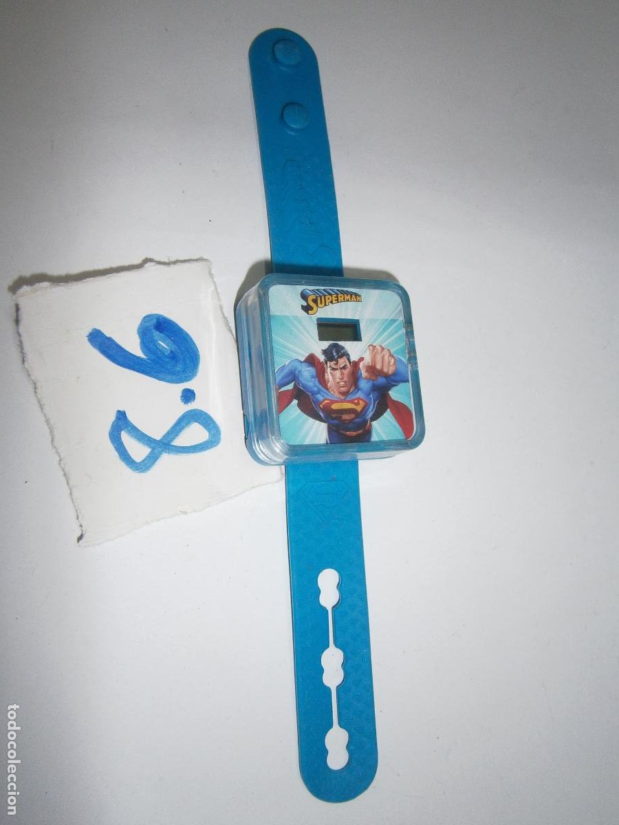 Figuras de goma y PVC: RELOJ INFANTIL SUPERMAN - Foto 1